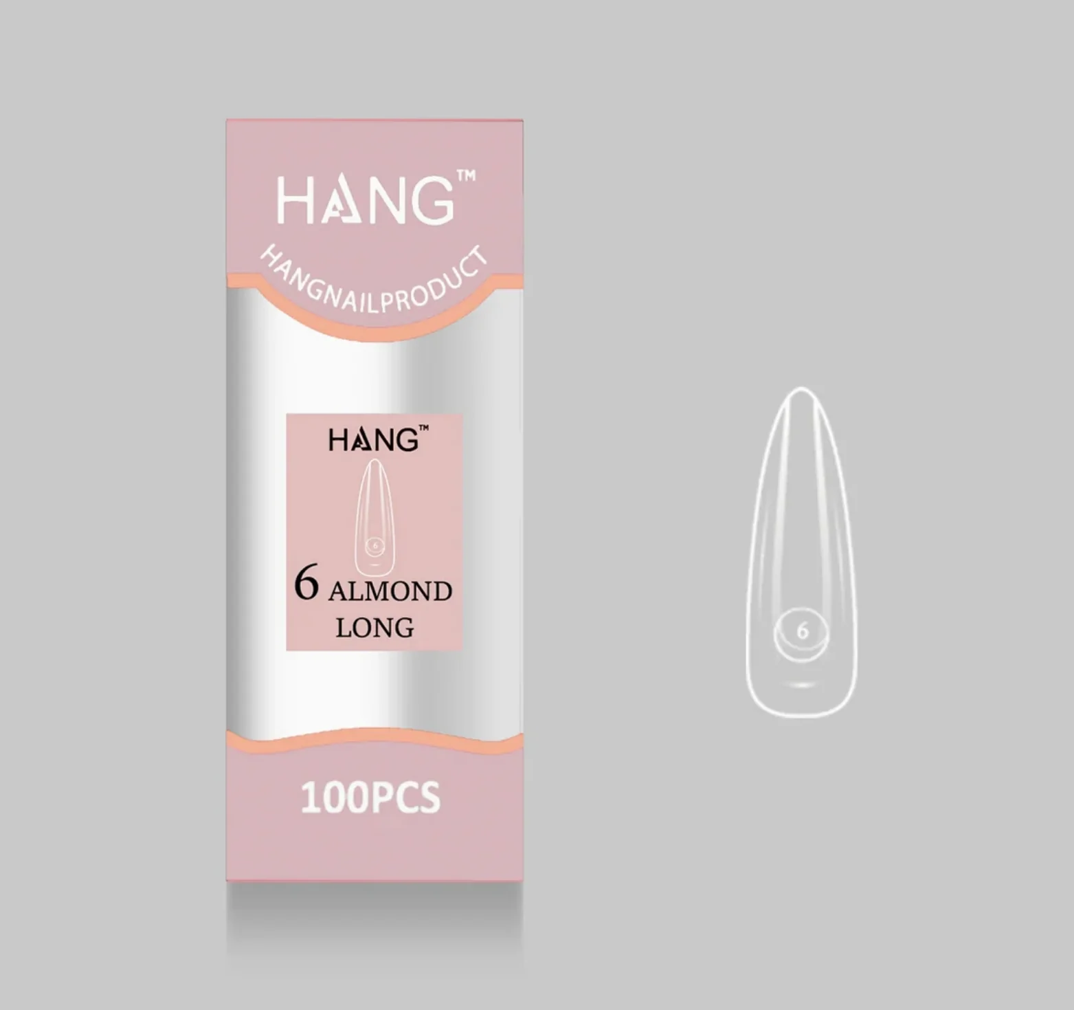 Flex-Gel EX Natural Almond Long #6