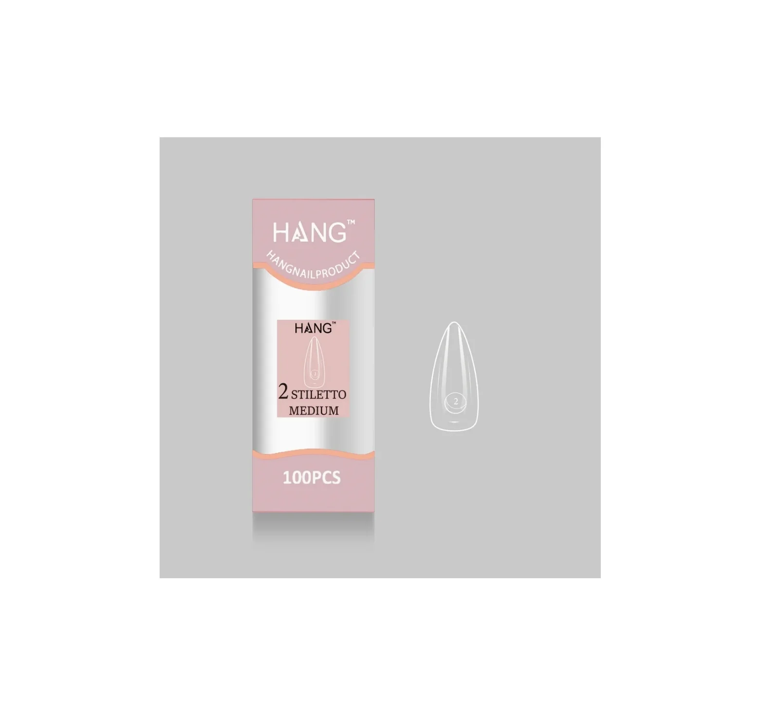 Flex-Gel EX Natural Stiletto Medium #2