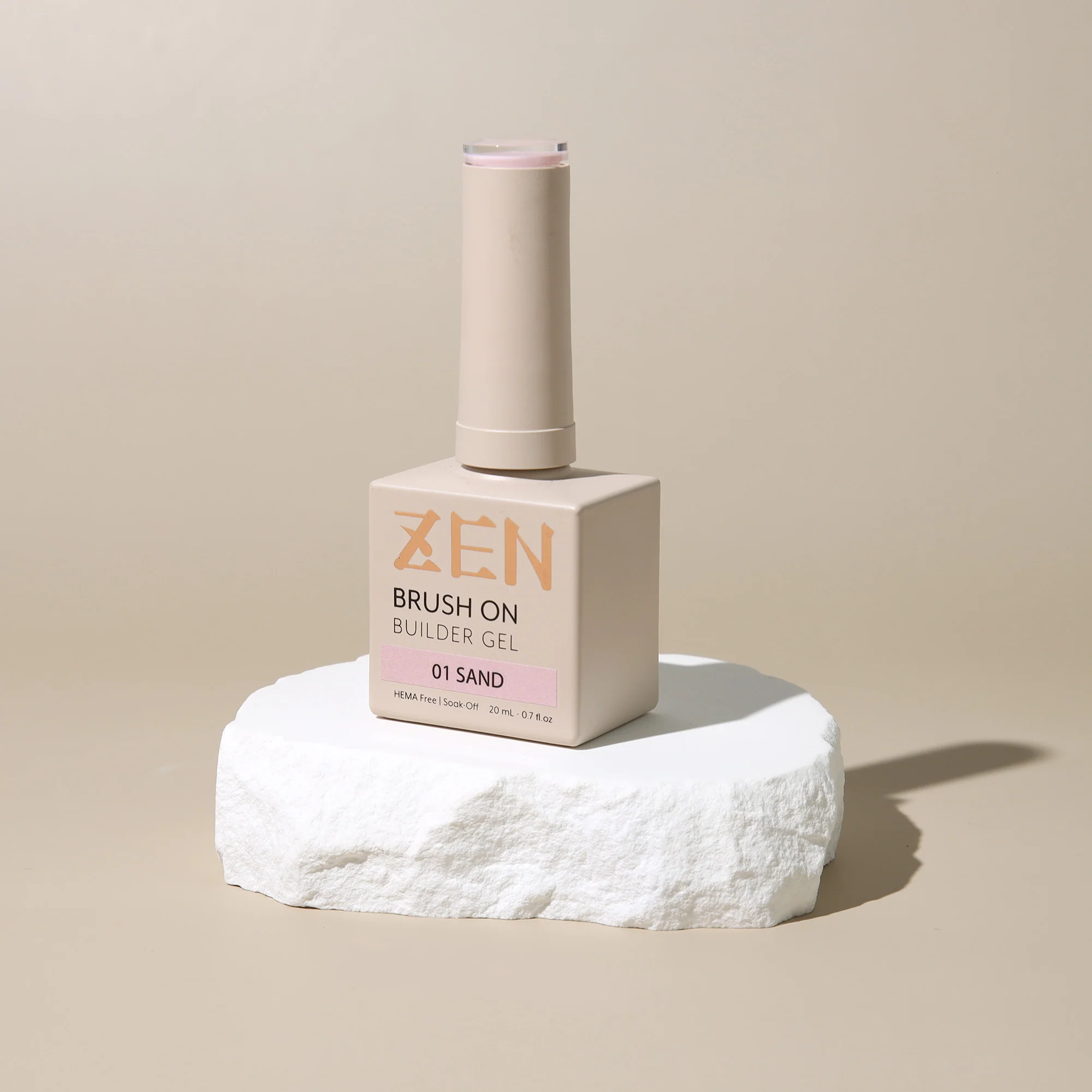 KaZEN Brush On Builder Gel - #01 Sand - WS
