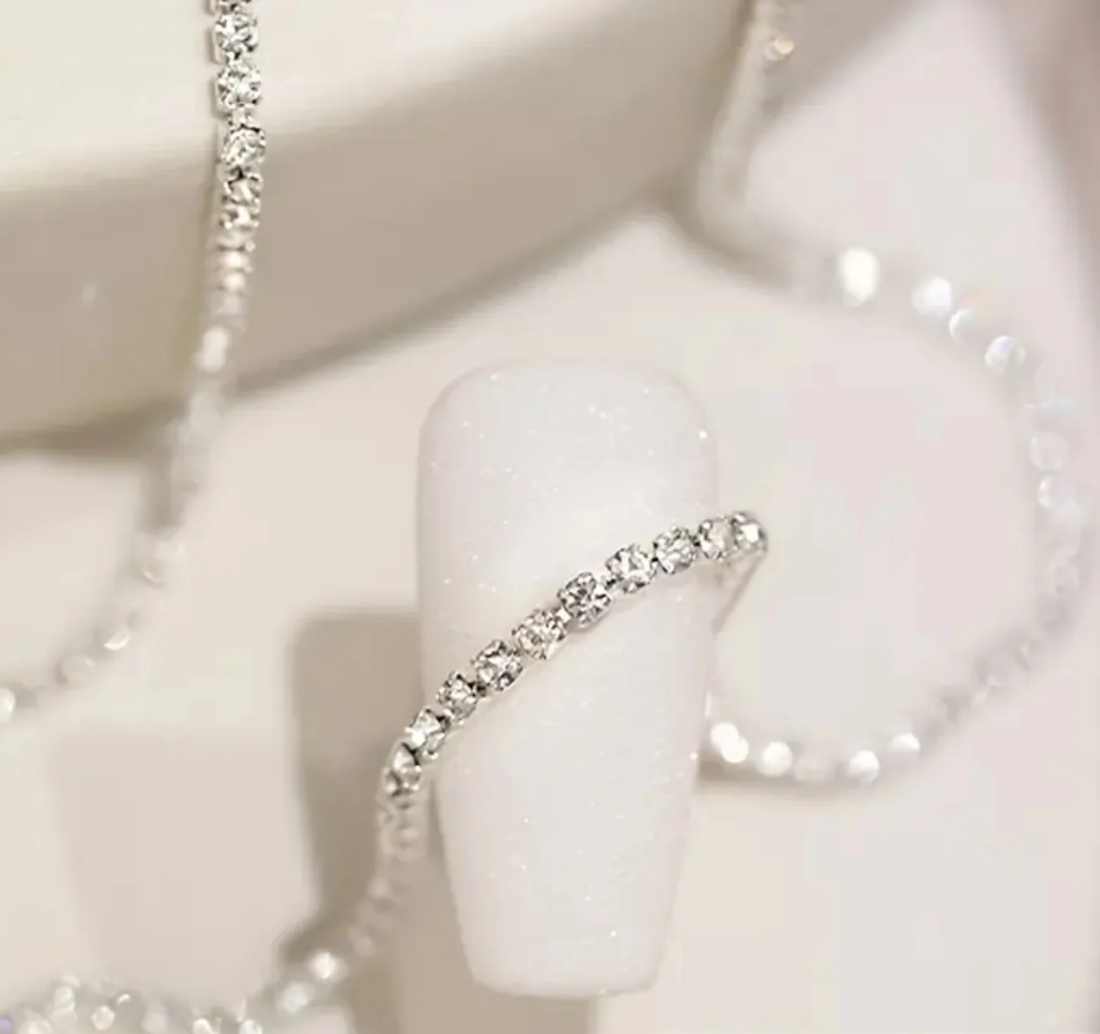 Nail Chain Crystal Beads - 1m