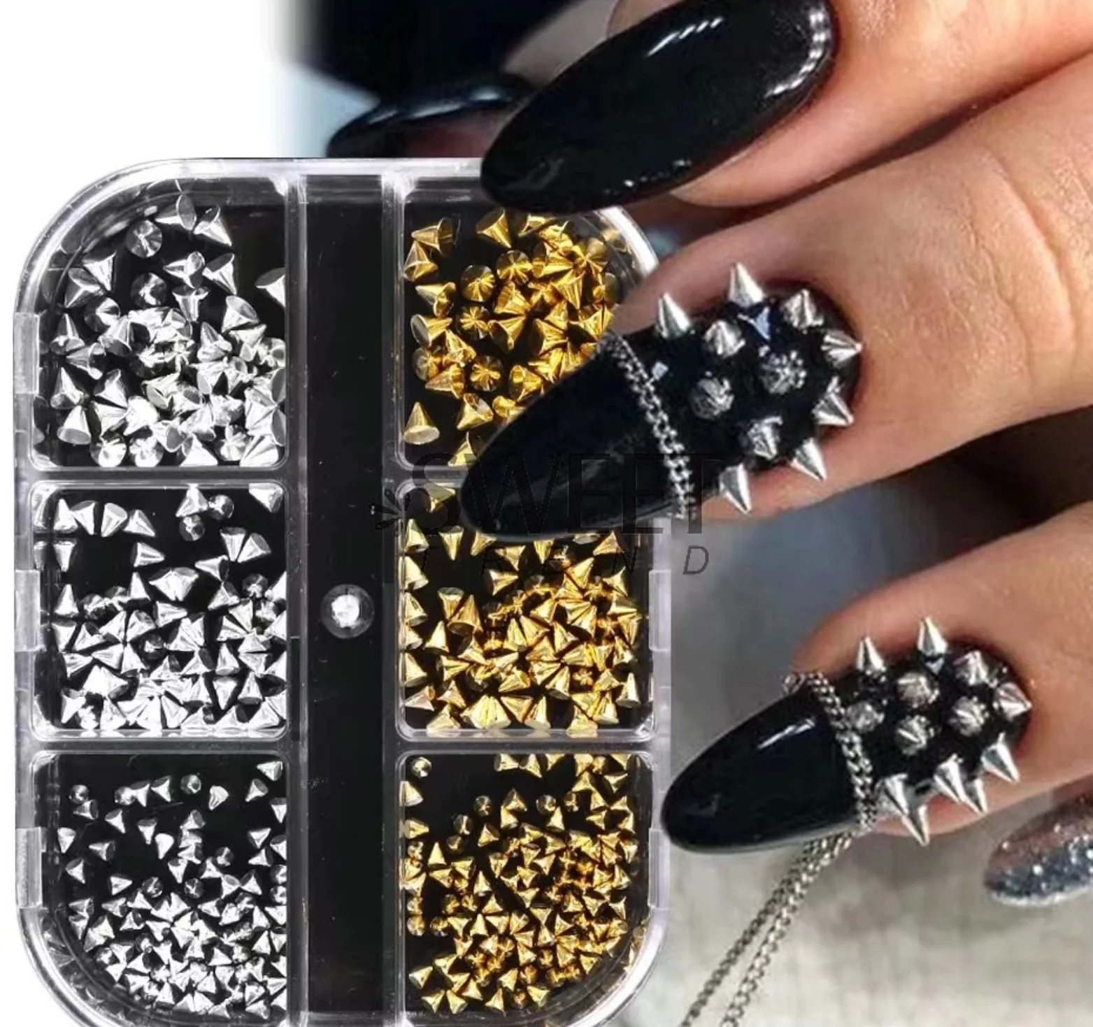 Nail Spikes Charms 6 Grid - WS
