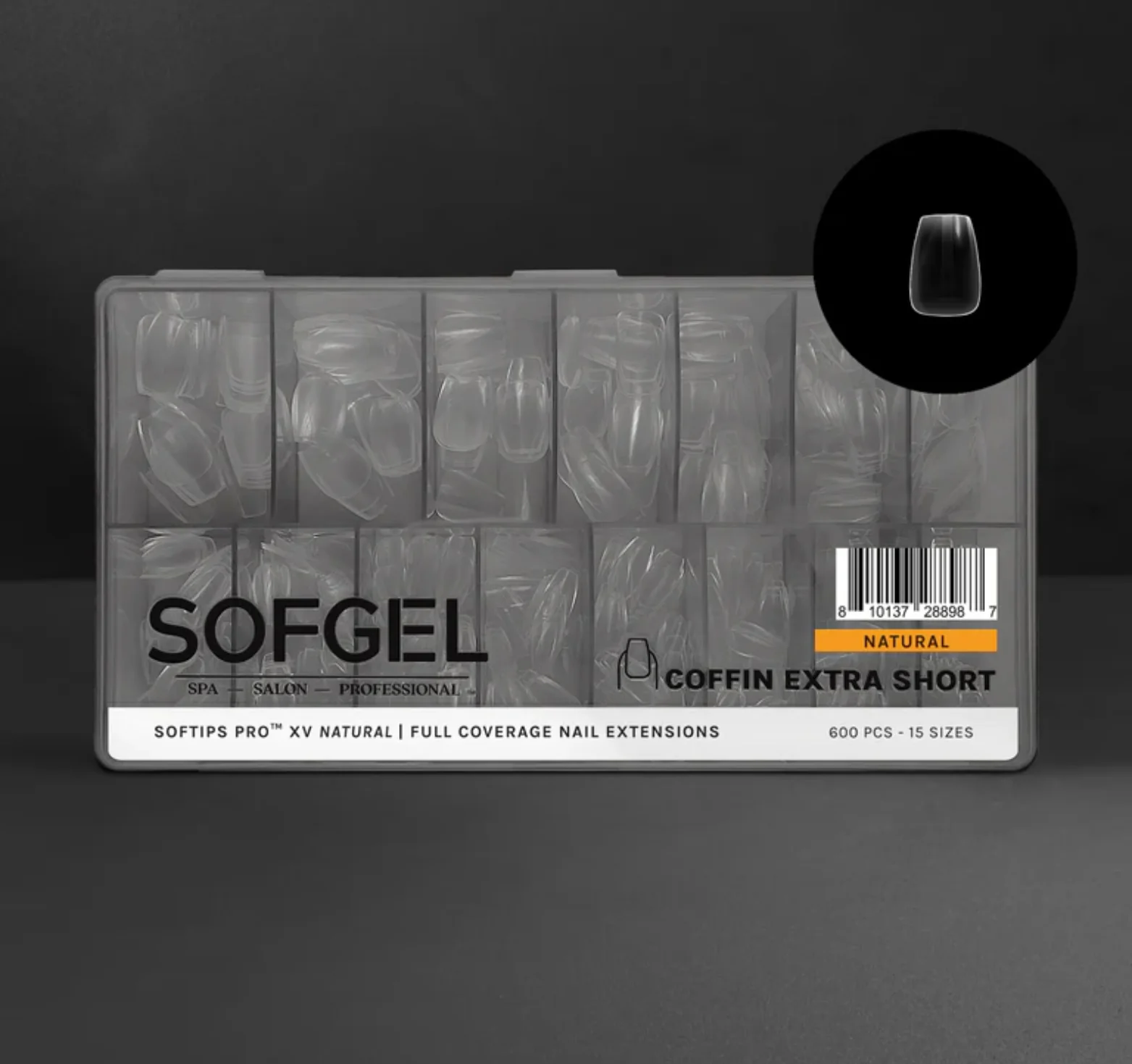 Gel-X Tips - XV Natural Coffin X-Short