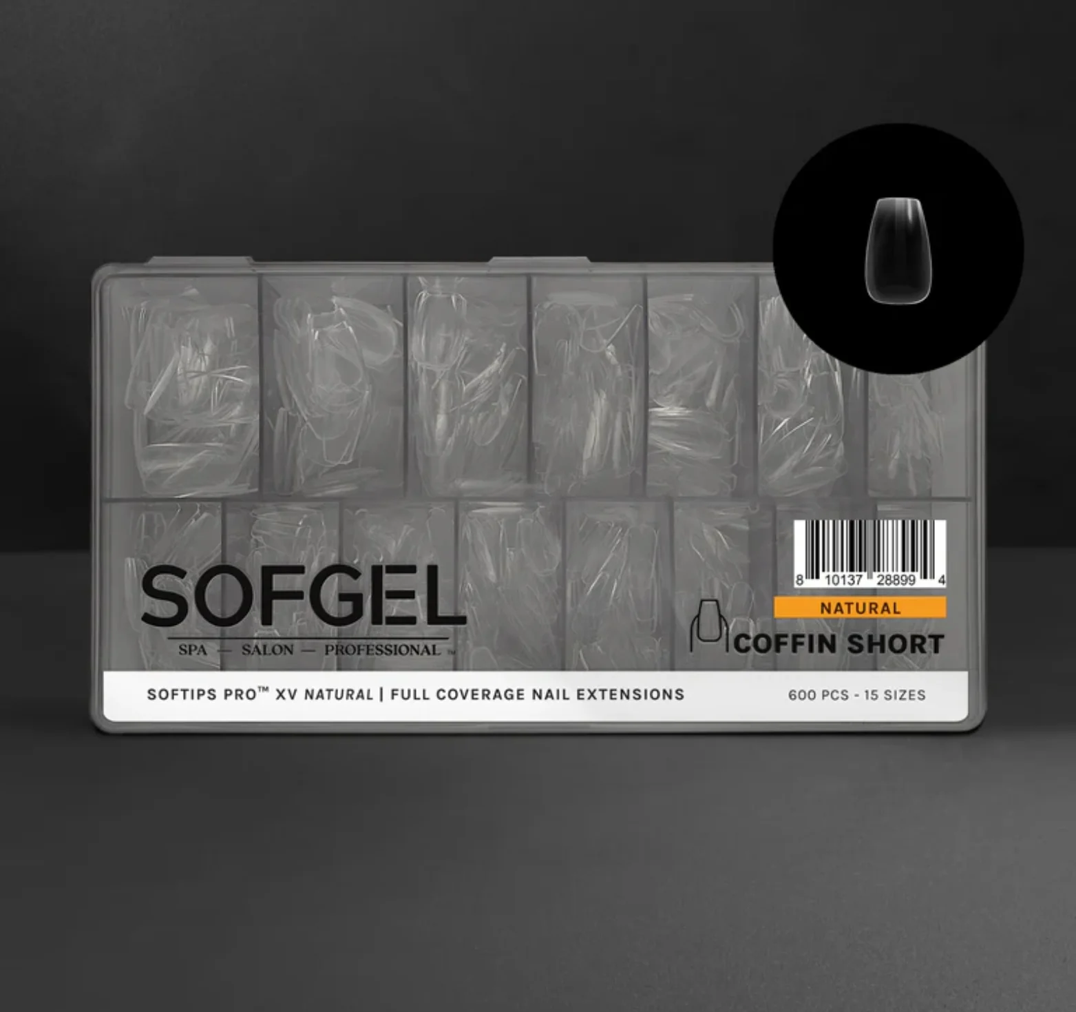 Gel-X Tips - XV Natural Coffin Short