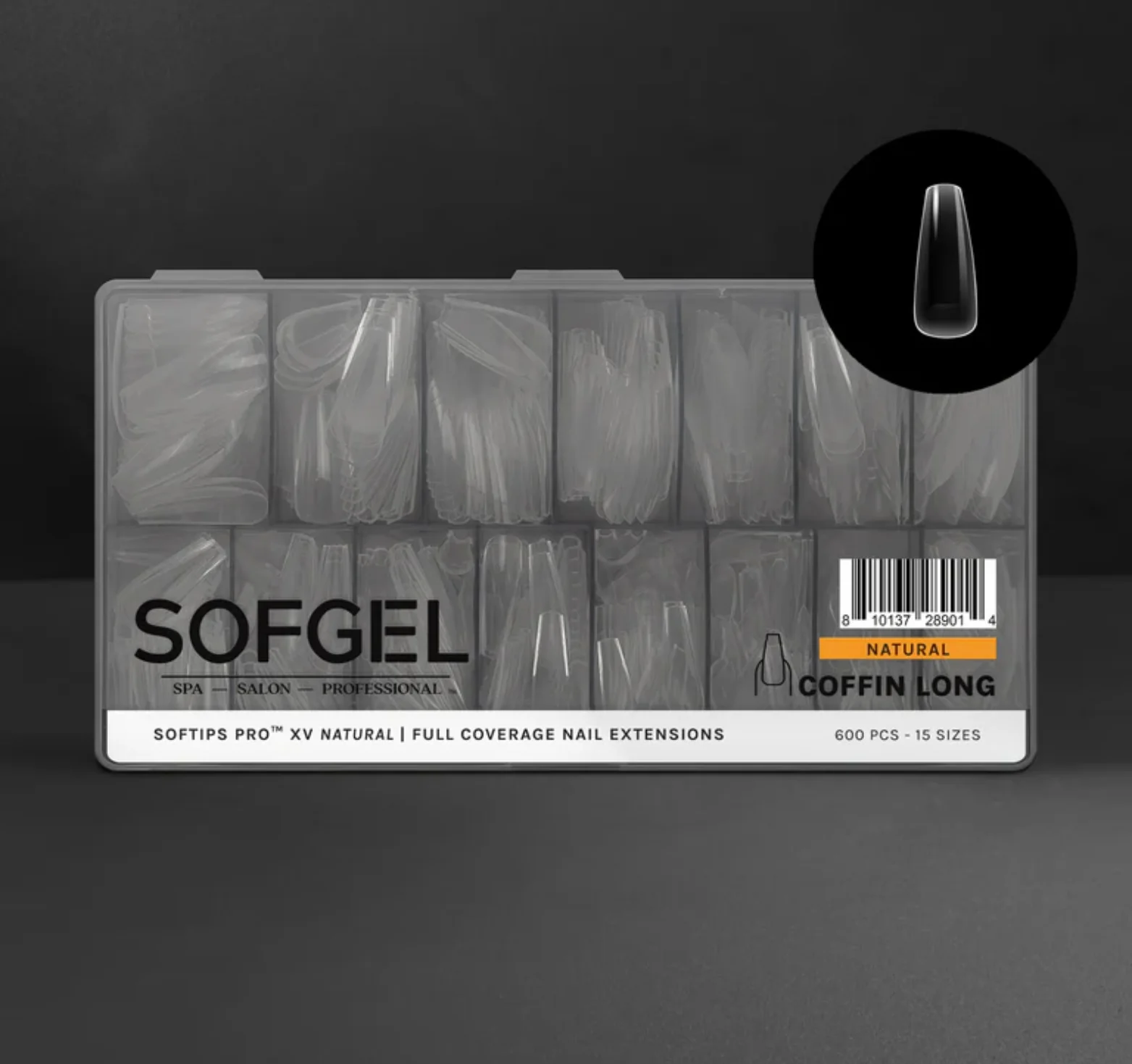 Gel-X Tips - XV Natural Coffin Long - WS