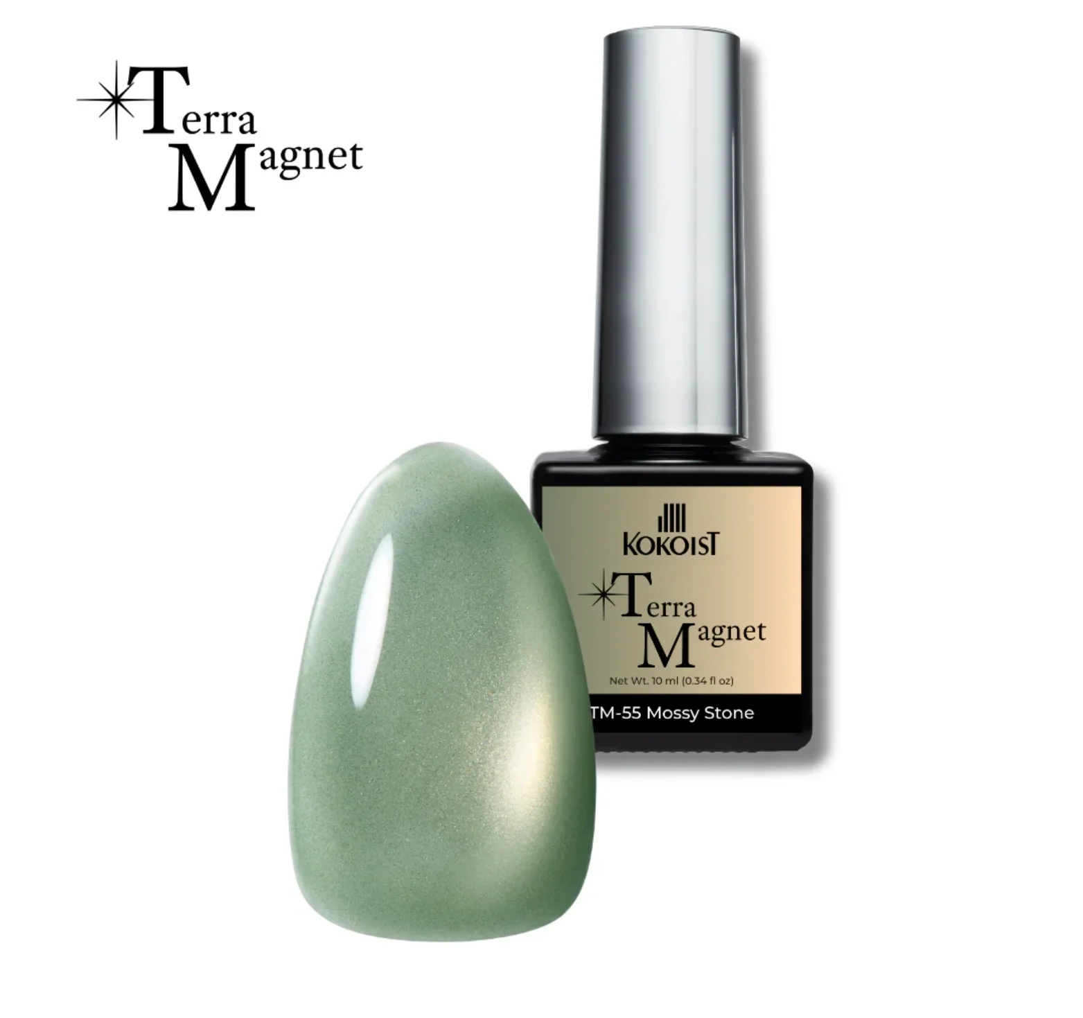 Cat Eye Terra Magnet TM-55 Mossy Stone