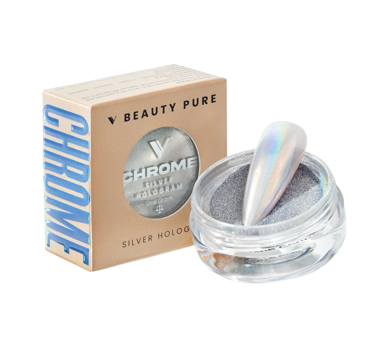 Chrome Powder Silver Hologram - WS
