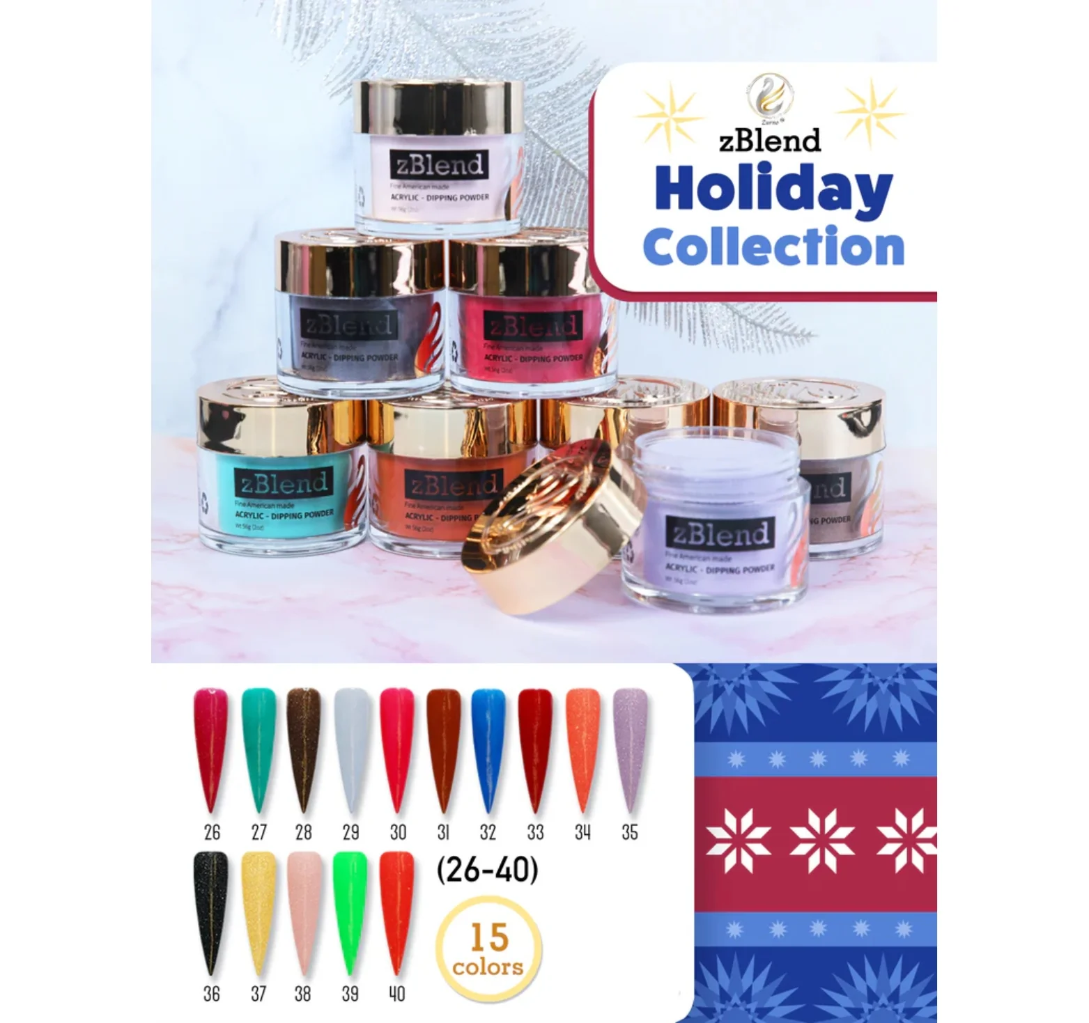 Powder zBlend Holiday Collection #026-040 - WS